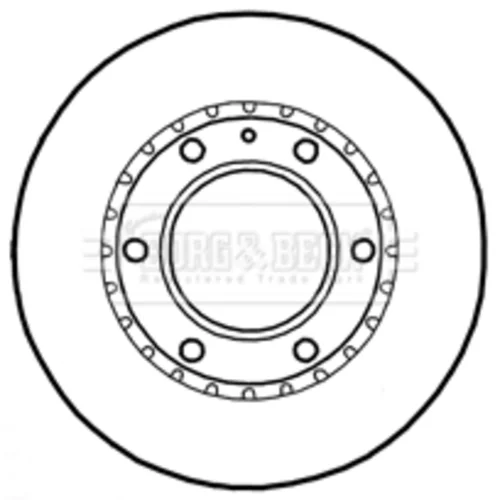 Brzdový kotúč BORG & BECK BBD4793