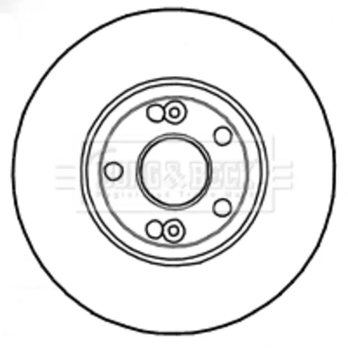 Brzdový kotúč BORG & BECK BBD4813