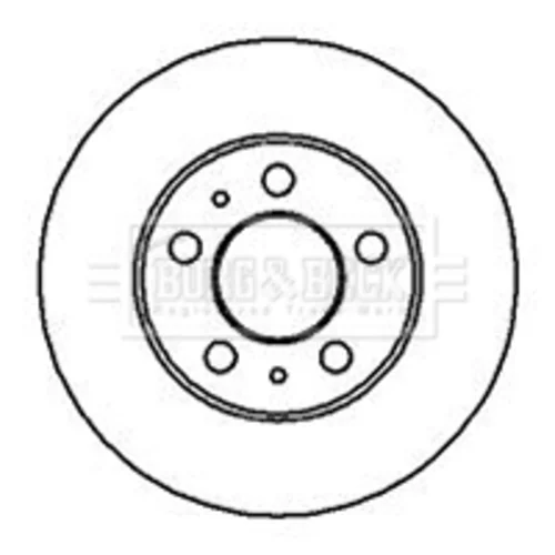 Brzdový kotúč BORG & BECK BBD4866