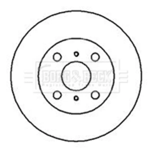 Brzdový kotúč BORG & BECK BBD4924