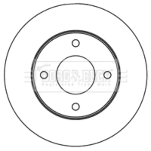 Brzdový kotúč BORG & BECK BBD5180