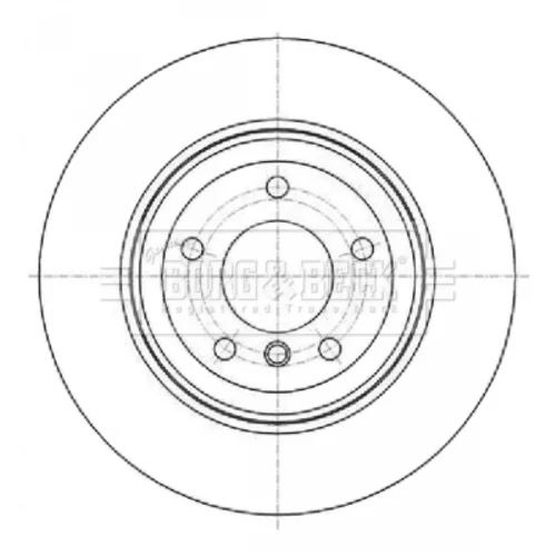 Brzdový kotúč BORG & BECK BBD5339