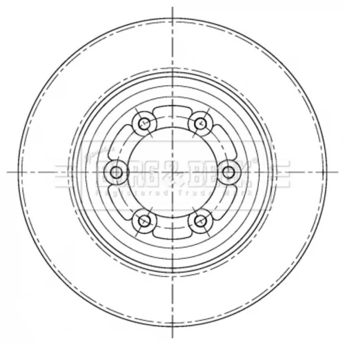 Brzdový kotúč BORG & BECK BBD5409