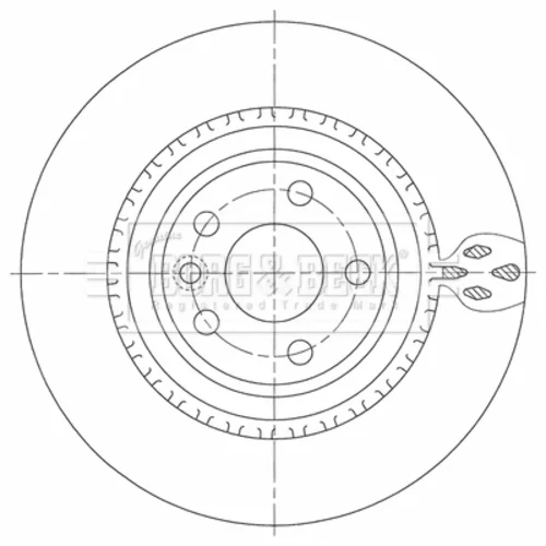 Brzdový kotúč BORG & BECK BBD5471
