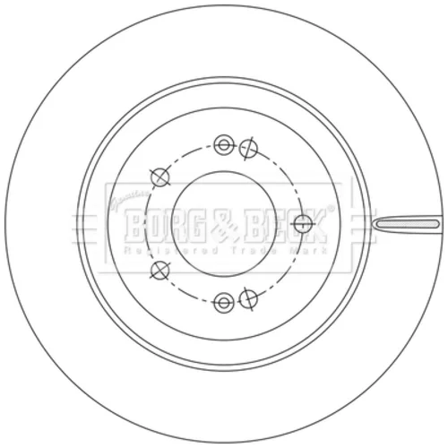 Brzdový kotúč BORG & BECK BBD5583 - obr. 1