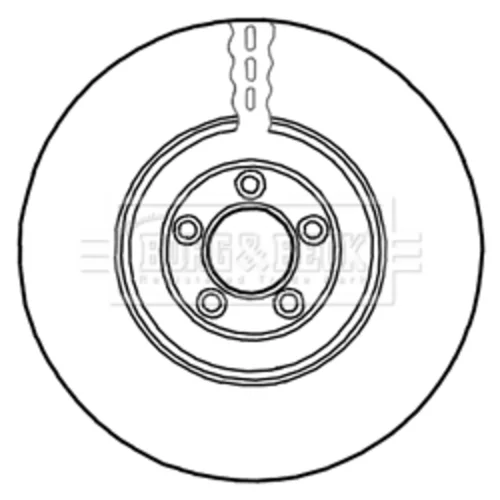 Brzdový kotúč BORG & BECK BBD5947S