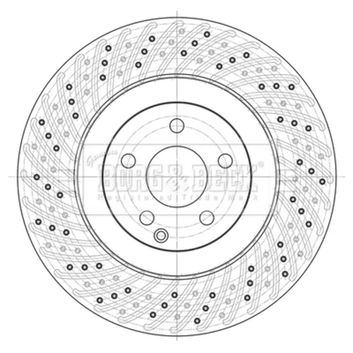 Brzdový kotúč BORG & BECK BBD6068S