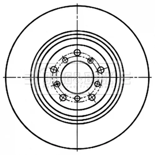 Brzdový kotúč BORG & BECK BBD6080S