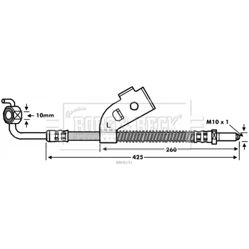 Brzdová hadica BORG & BECK BBH6151