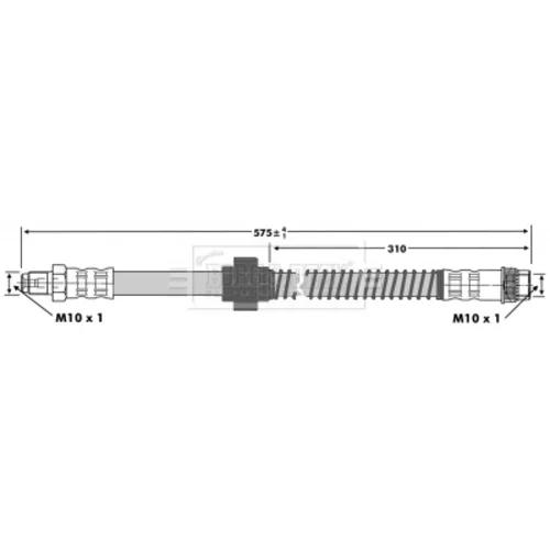 Brzdová hadica BORG & BECK BBH6745 - obr. 1