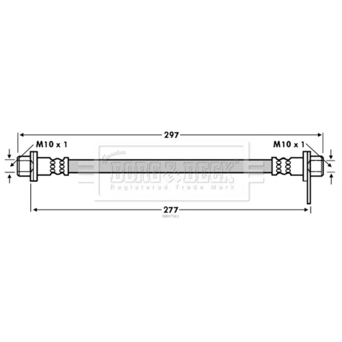 Brzdová hadica BORG & BECK BBH7561
