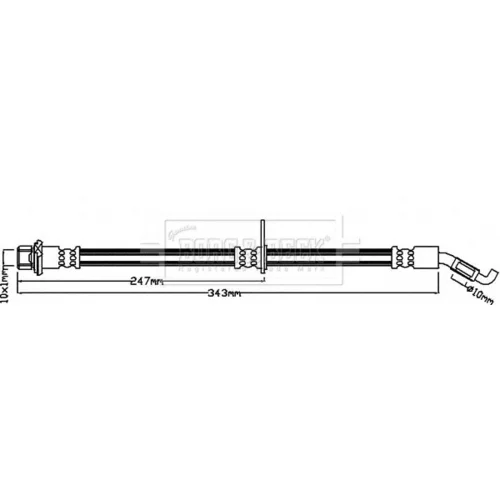 Brzdová hadica BORG & BECK BBH8217