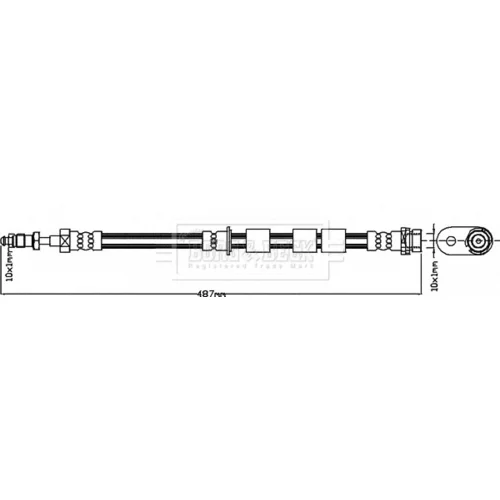 Brzdová hadica BORG & BECK BBH8371 - obr. 1