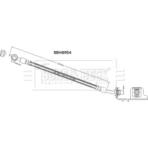 Brzdová hadica BORG & BECK BBH8954