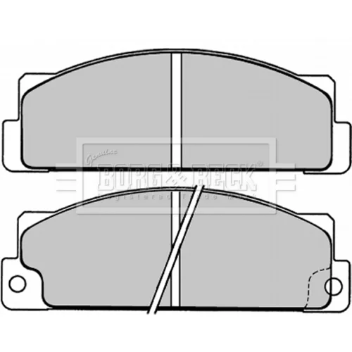 Sada brzdových platničiek kotúčovej brzdy BORG & BECK BBP1004