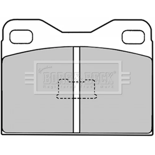 Sada brzdových platničiek kotúčovej brzdy BORG & BECK BBP1006
