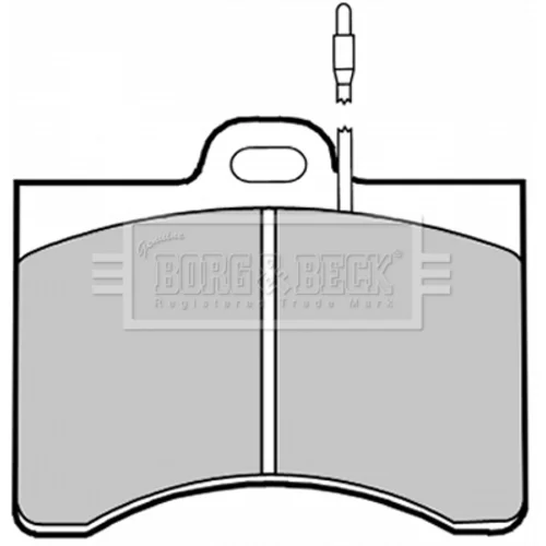 Sada brzdových platničiek kotúčovej brzdy BORG & BECK BBP1201