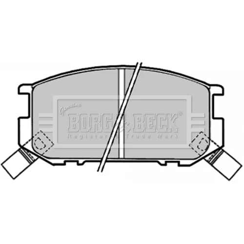 Sada brzdových platničiek kotúčovej brzdy BORG & BECK BBP1318