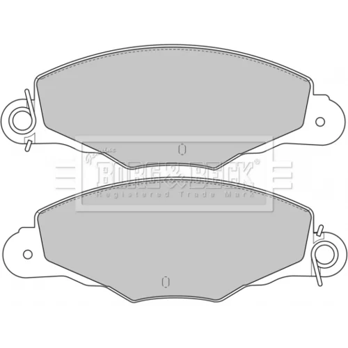 Sada brzdových platničiek kotúčovej brzdy BORG & BECK BBP1648