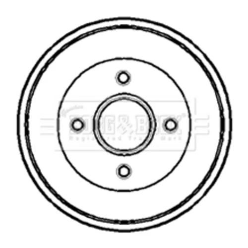 Brzdový bubon BORG & BECK BBR7079