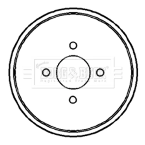 Brzdový bubon BORG & BECK BBR7089