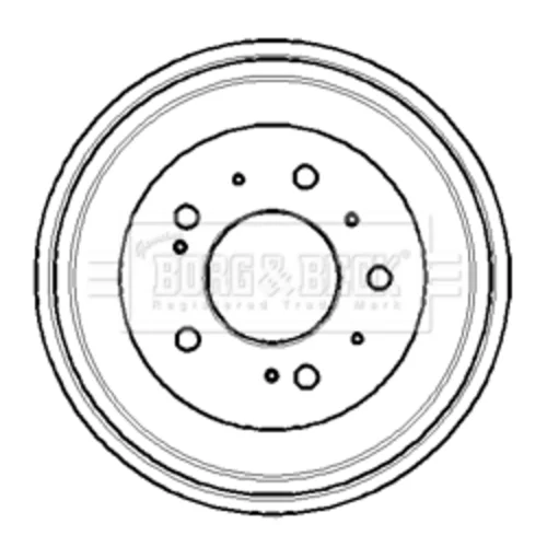 Brzdový bubon BORG & BECK BBR7101