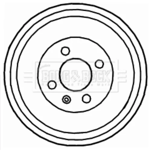 Brzdový bubon BORG & BECK BBR7121