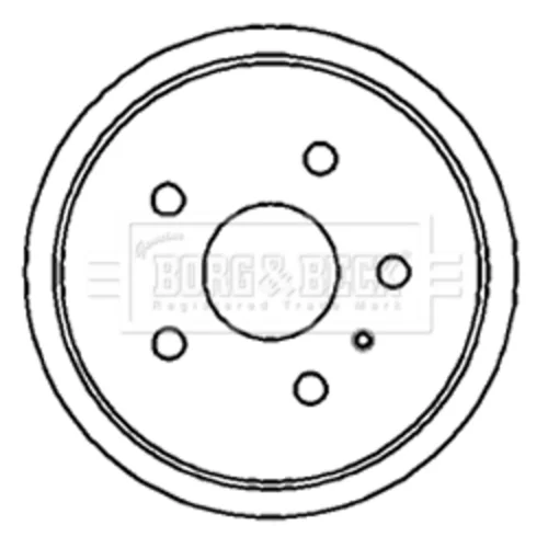 Brzdový bubon BORG & BECK BBR7159