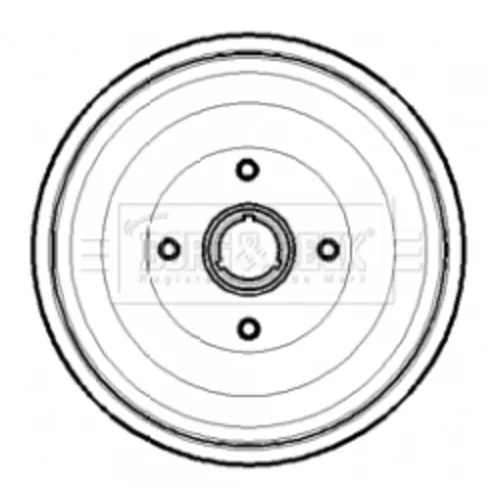Brzdový bubon BORG & BECK BBR7189