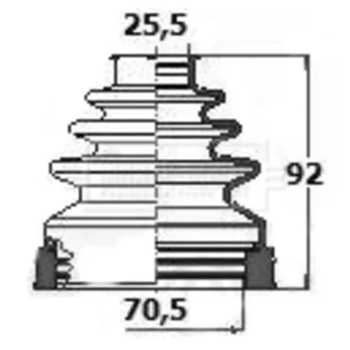 Manžeta hnacieho hriadeľa - opravná sada BORG & BECK BCB6131