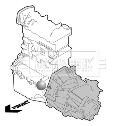 Uloženie motora BORG & BECK BEM3960 - obr. 1