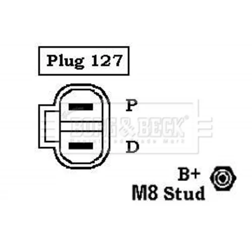 Alternátor BORG & BECK BBA2405 - obr. 1