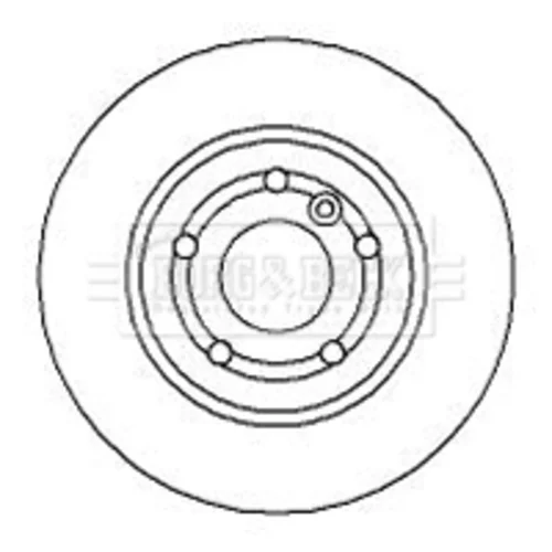 Brzdový kotúč BORG & BECK BBD4084 - obr. 1