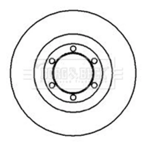 Brzdový kotúč BORG & BECK BBD4087