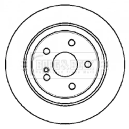 Brzdový kotúč BORG & BECK BBD4290