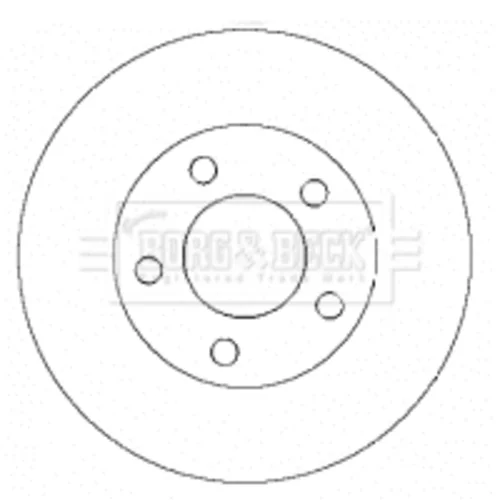 Brzdový kotúč BORG & BECK BBD4430