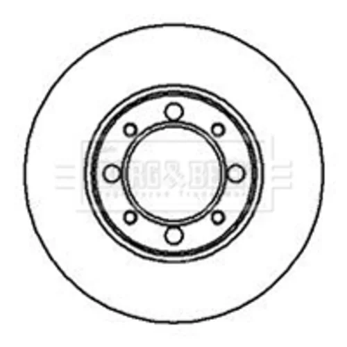 Brzdový kotúč BORG & BECK BBD4446