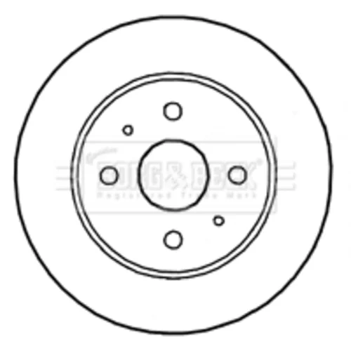 Brzdový kotúč BORG & BECK BBD4698 - obr. 1