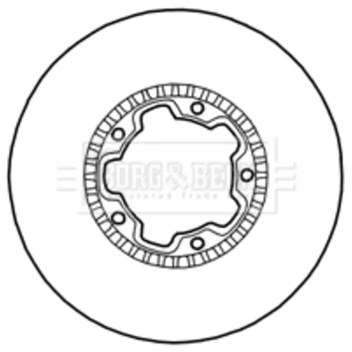 Brzdový kotúč BORG & BECK BBD4779