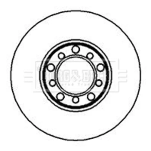 Brzdový kotúč BORG & BECK BBD4831