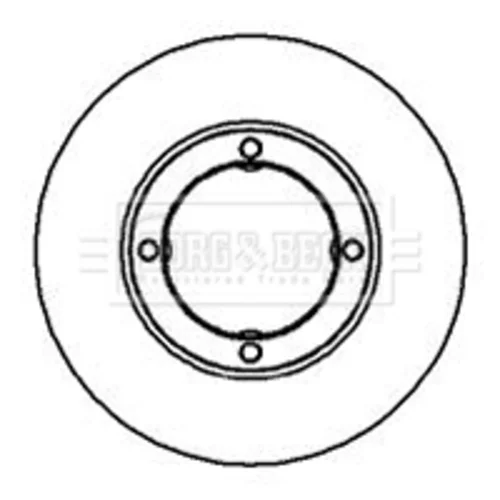 Brzdový kotúč BORG & BECK BBD4922