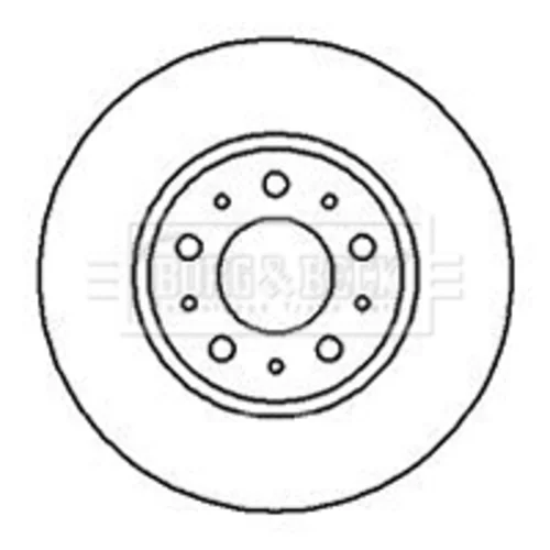 Brzdový kotúč BORG & BECK BBD4940