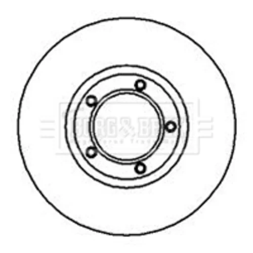 Brzdový kotúč BORG & BECK BBD5079