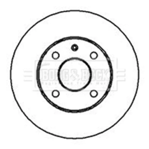 Brzdový kotúč BORG & BECK BBD5142
