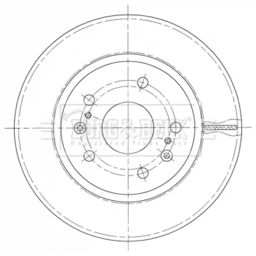 Brzdový kotúč BORG & BECK BBD5441