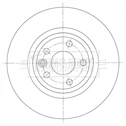 Brzdový kotúč BORG & BECK BBD5442