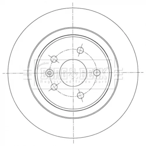 Brzdový kotúč BORG & BECK BBD5457 - obr. 2
