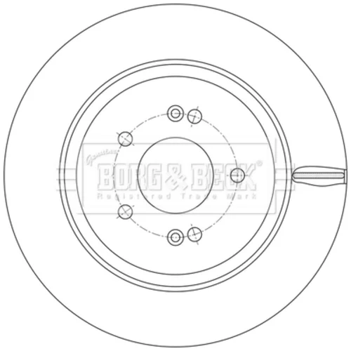 Brzdový kotúč BORG & BECK BBD5613 - obr. 1