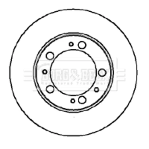 Brzdový kotúč BORG & BECK BBD5864S
