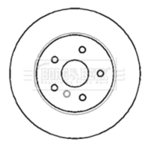 Brzdový kotúč BORG & BECK BBD5951S - obr. 1